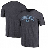 North Carolina Tar Heels Fanatics Branded Heathered Navy Hometown Arched City Tri Blend T-Shirt,baseball caps,new era cap wholesale,wholesale hats